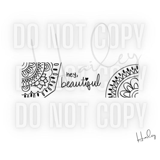Hey Beautiful - Made by Hailey - "Mouna's Magical" CLEAR Pen Wrap