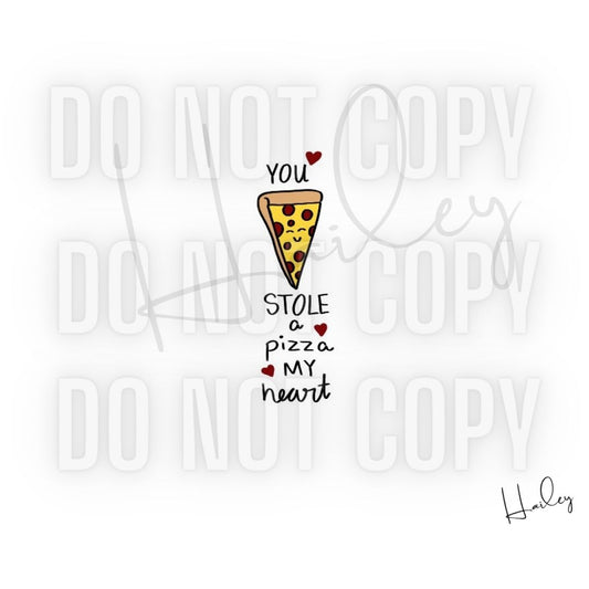 You Stole a Pizza My Heart - Made by Hailey - "Mouna's Magical" CLEAR Pen Wrap